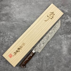 Saji Takeshi SG2 Damascus Kurosome Sakimaru Ironwood 240mm
