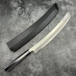 Sakai Takayuki x Yamatsuka Shougo ONIZORI Ginsan Mirror Ultra Curve Sakimaru-Yanagiba 330mm